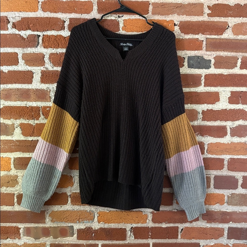 Colorblock Knit Sweater